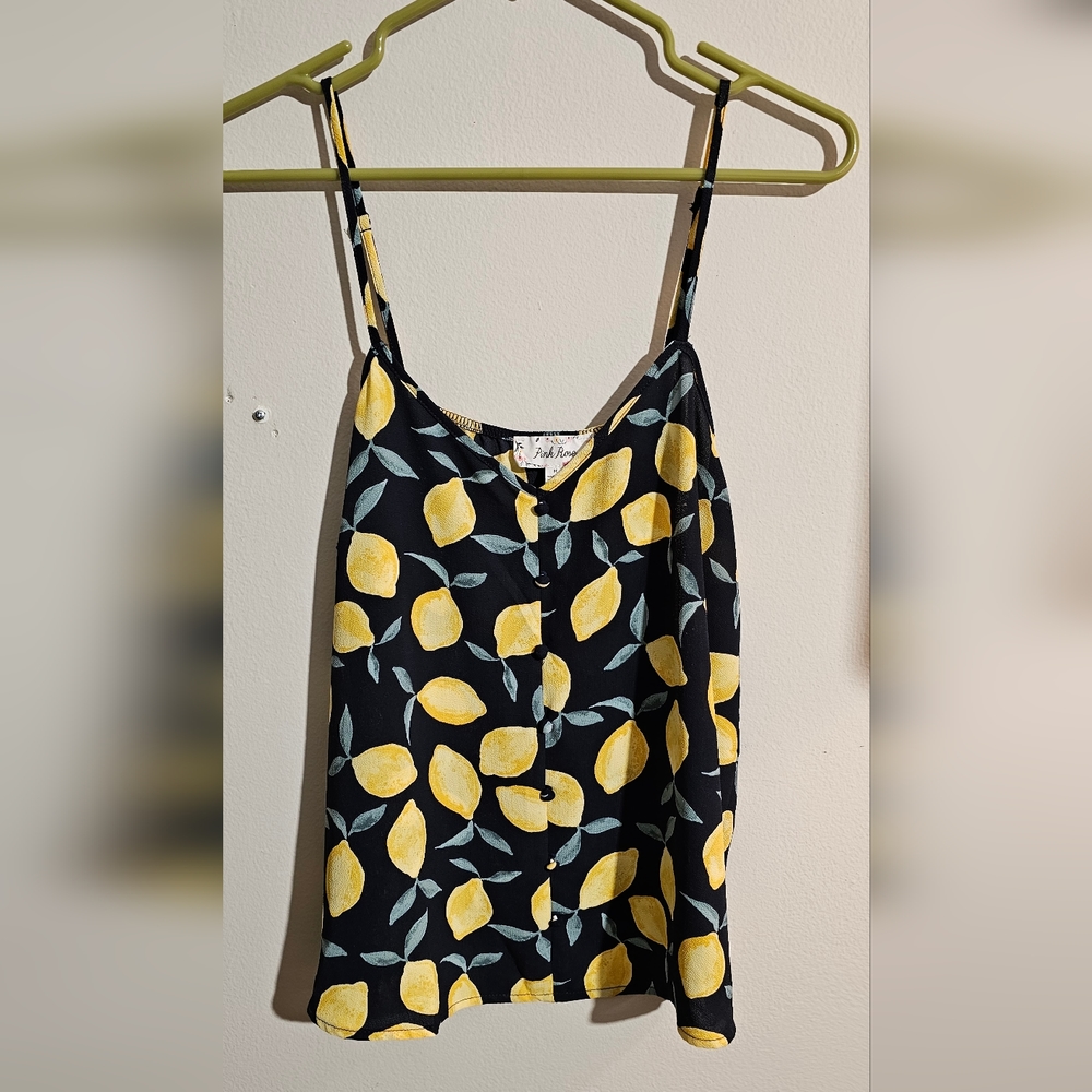 Pink Rose Lemon 🍋 tank top